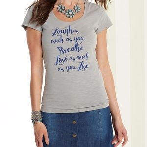 Matilda Jane Happy & Free Laugh Breathe Love Tee